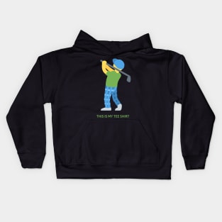 Young Golf Enthusiasts: Swinging into Youthful Passion Kids Hoodie